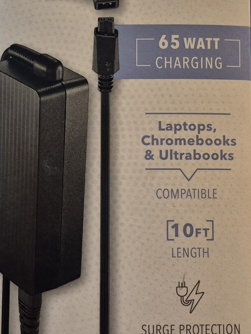 Insignia Universal Laptop Charger 65 Watt 10 Ft.